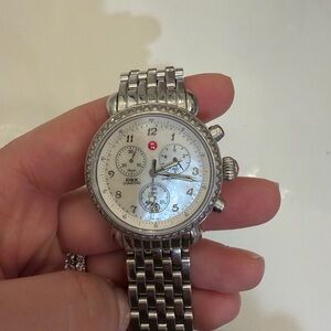 Michele Silver Bracelet Watch